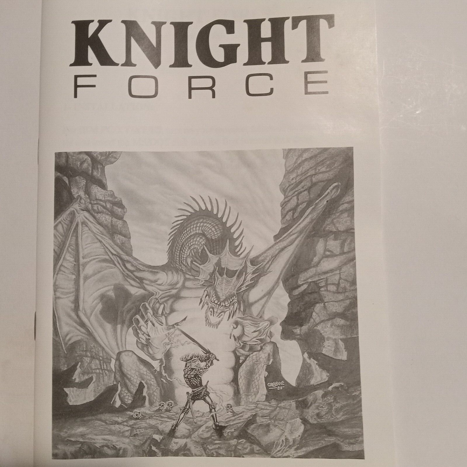 1989 Knight Force Commodore Amiga 512K Disk – Titus RPG Magic