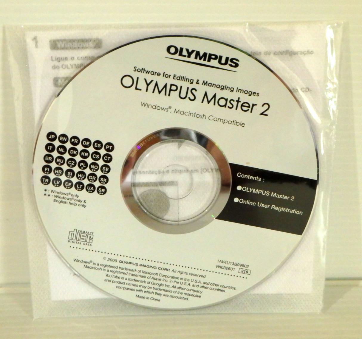 Olympus Master 2 Software Editing & Managing Images Windows & Apple/Mac – NEW