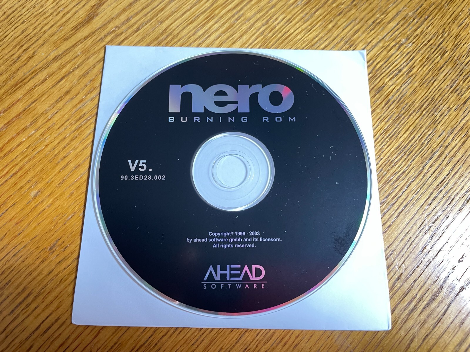 Nero Burning Rom V5 (2002, Ahead Software)