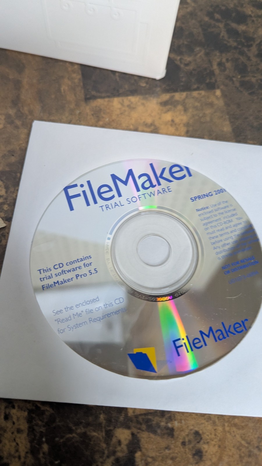 Rare – FileMaker Pro 5.5 Trial Version Spring 2001 Windows & Mac Demo Disc