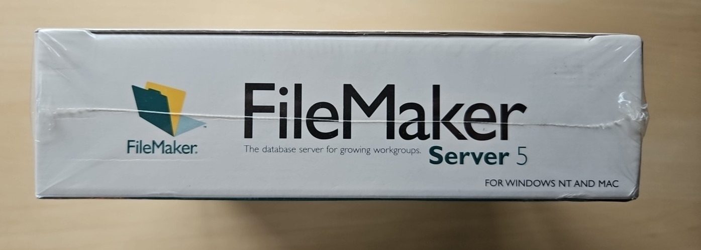 FileMaker Server 5 Windows NT Mac Database Software – Brand New and Sealed