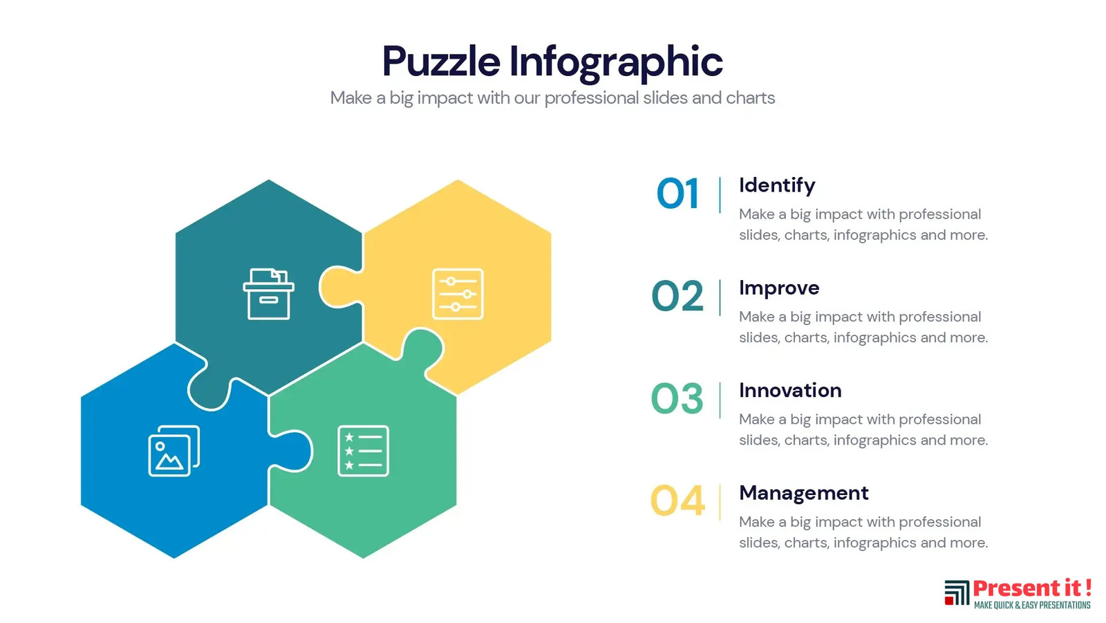 Puzzle Infographic Templates & Slides
