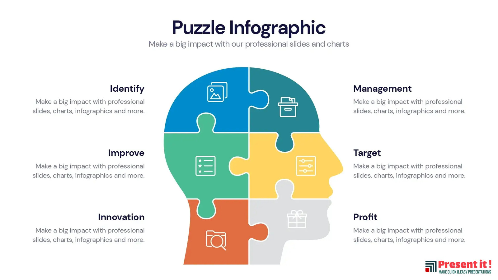 Puzzle Infographic Templates & Slides