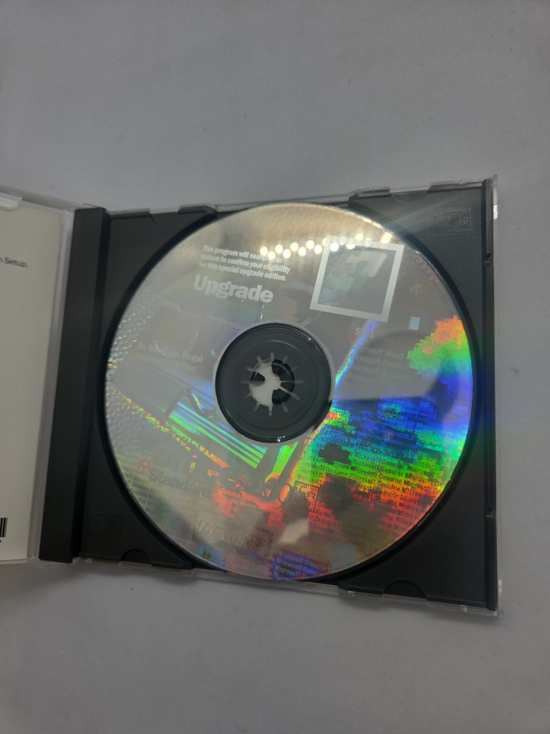 Microsoft MS Office 2000 Standard Edition Upgrade Install CD Key Vtg w case