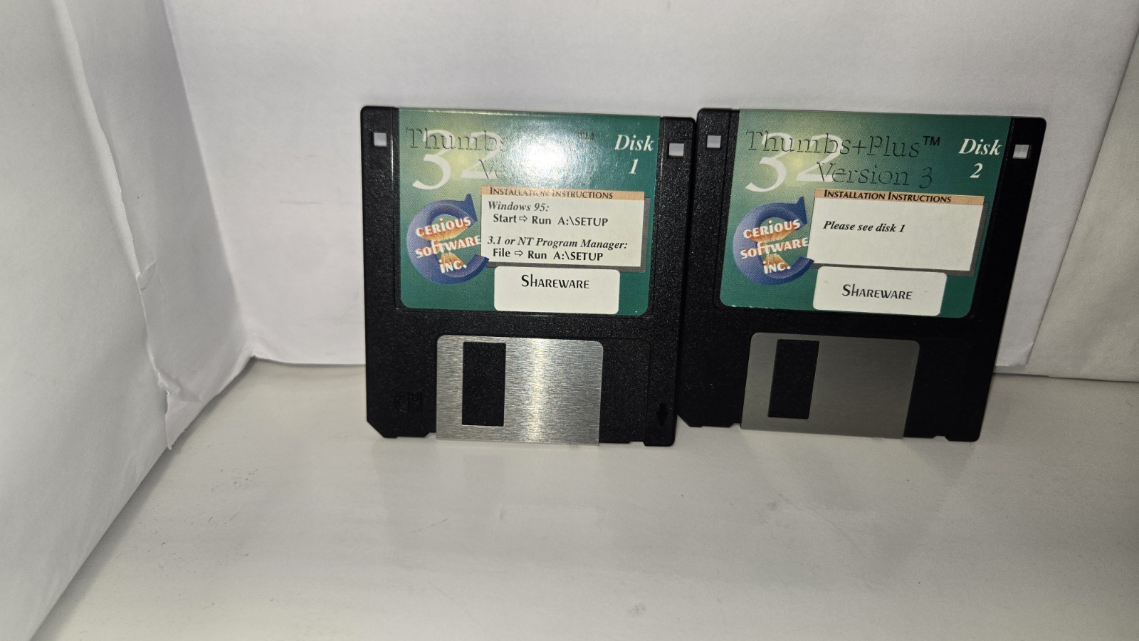 Microsoft Thumbs + Norton Cheyenne Parsons Western Digital hard 3.5″ Floppy Disk