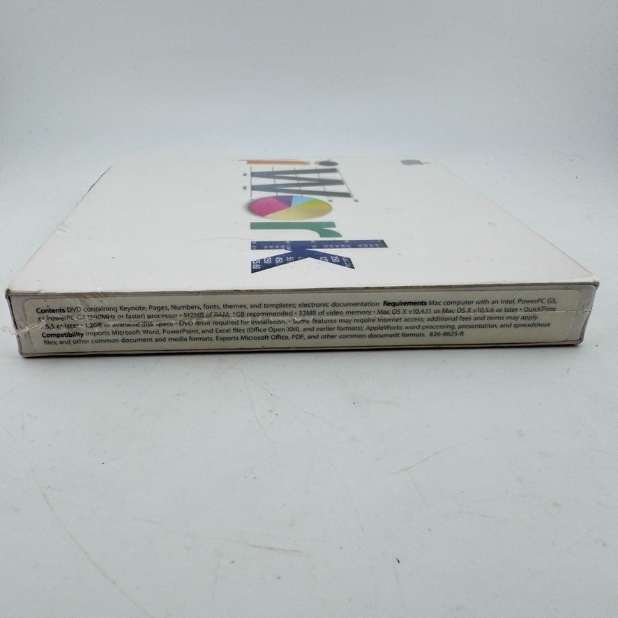 Apple iWork ’09 (Retail 1 User) Full Version Mac MB942Z/A NEW / SEALED