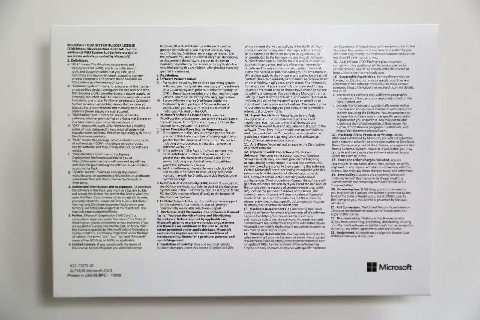 Microsoft Windows Server 2019 Standard 64Bit 16 Core-50 CALs DVD With Key Sealed