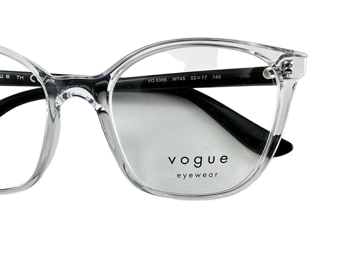 Vogue Eyewear NEW Transparent & Black Eyeglasses 52-17-140 Fashion Frames VO5356