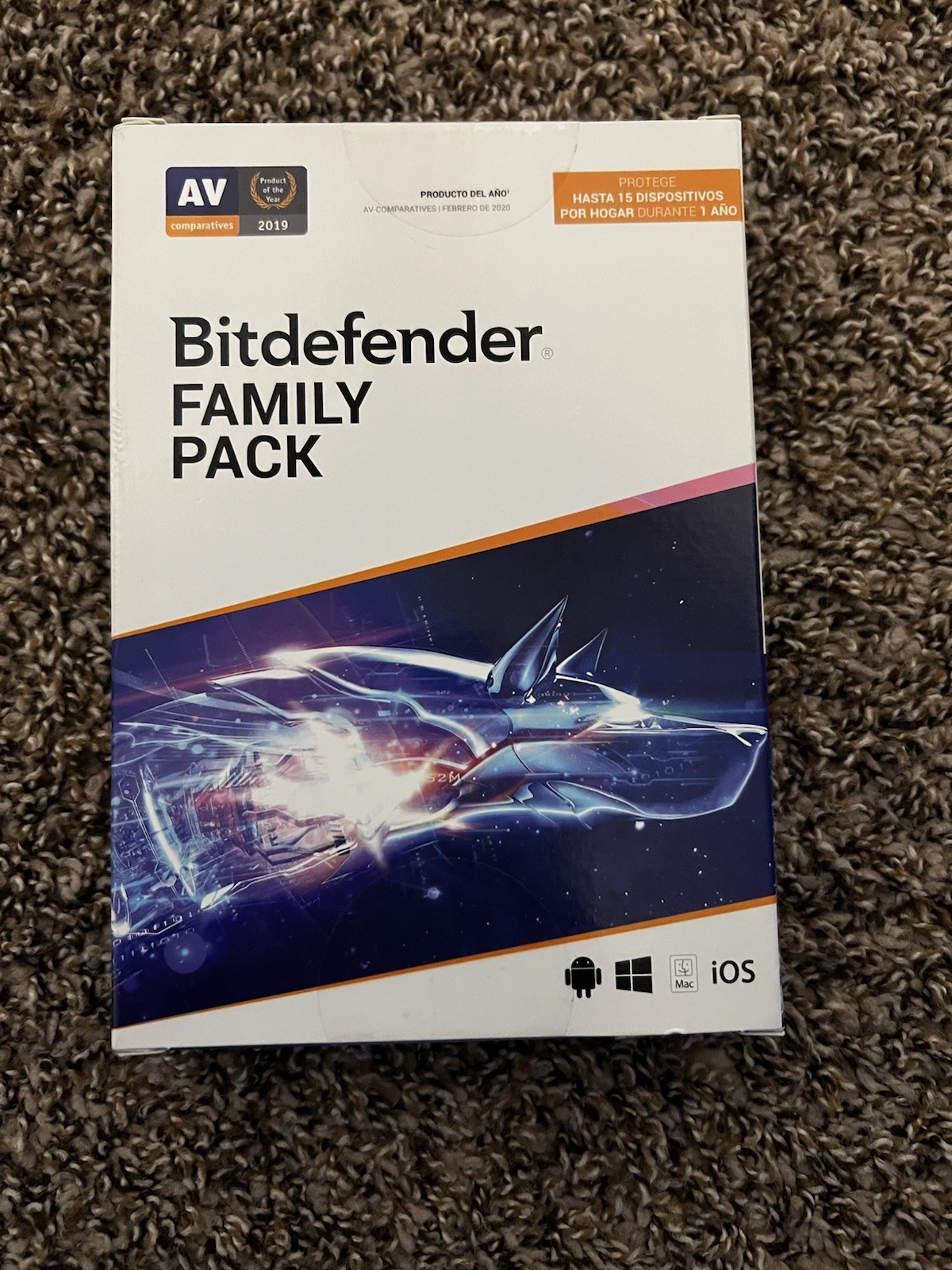 Bitdefender Family Pack Compatible with Android, Windows, Mac, iOS for 15 1 Year
