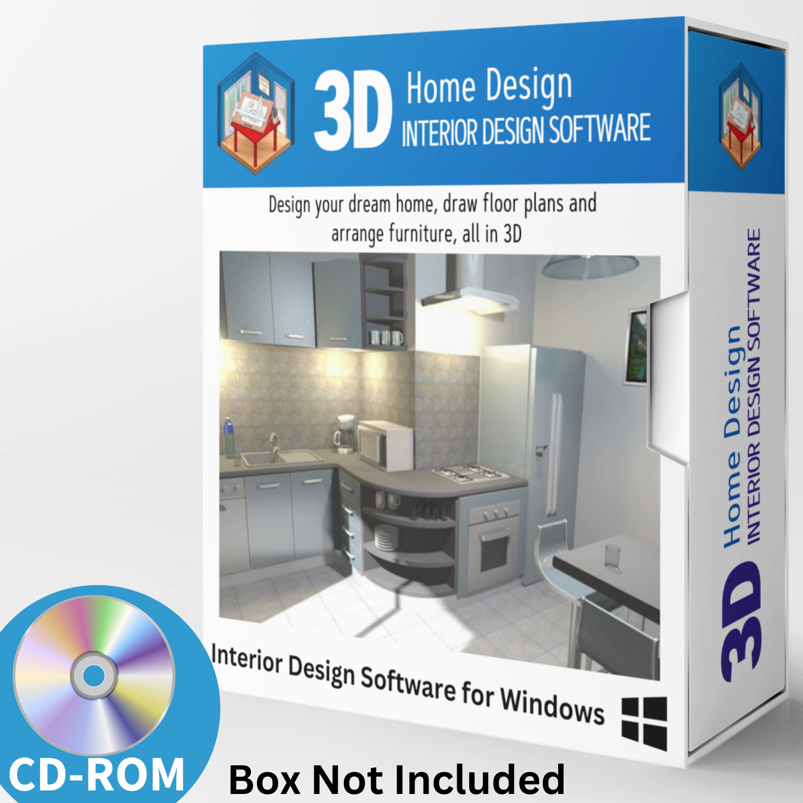 Sweet Home 3D – Graphic Interior Design CAD Architect Software for Windows on CD
