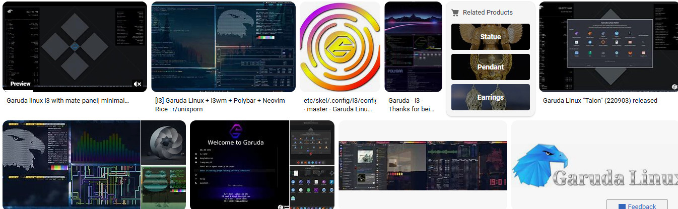 garuda linux i3 DVD or A-USB Live boot key canada usa puerto rico