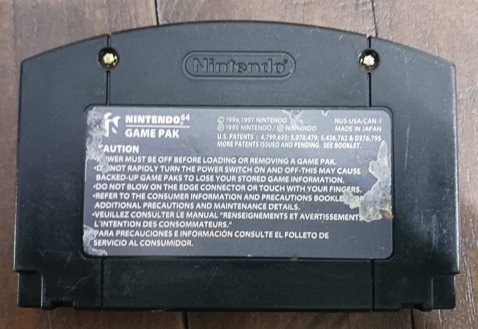Battle Zone Rise of the Black Dogs (NINTENDO 64, 1997) Game Cartridge