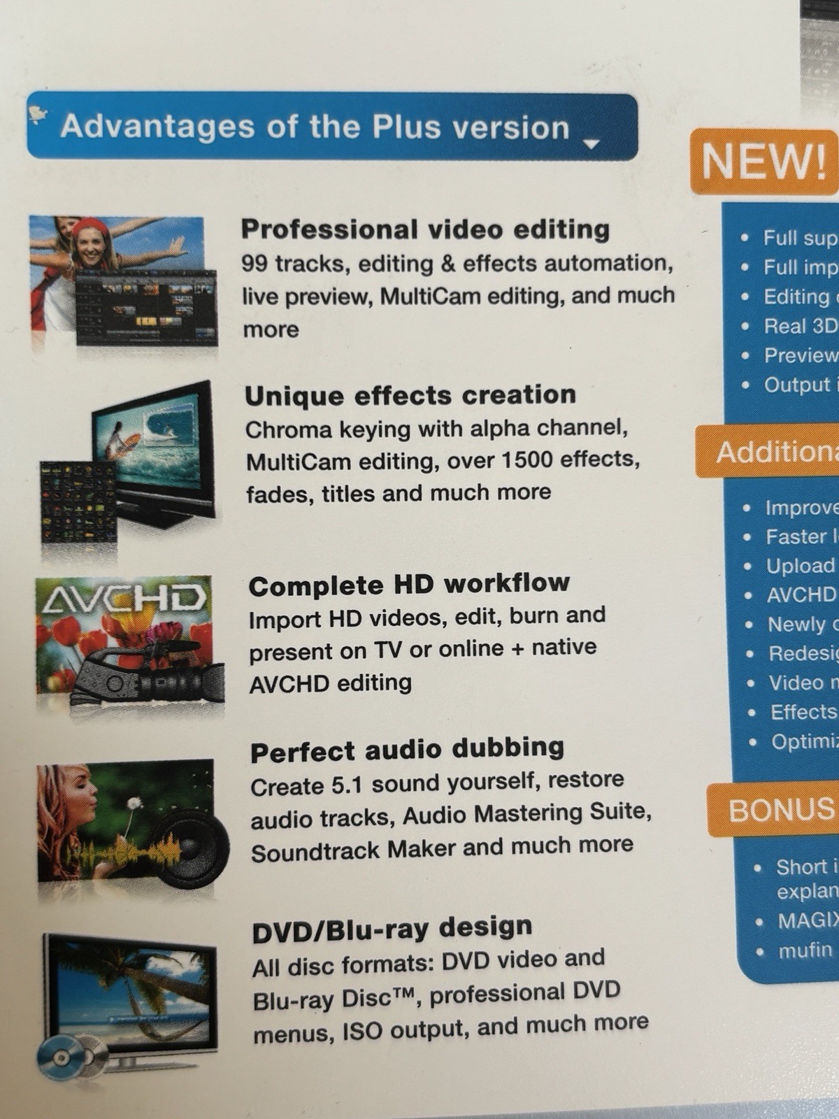 MAGIX Movie Edit Pro 17 Plus HD PC Video Editing Software New Open Box 2013 EDT.