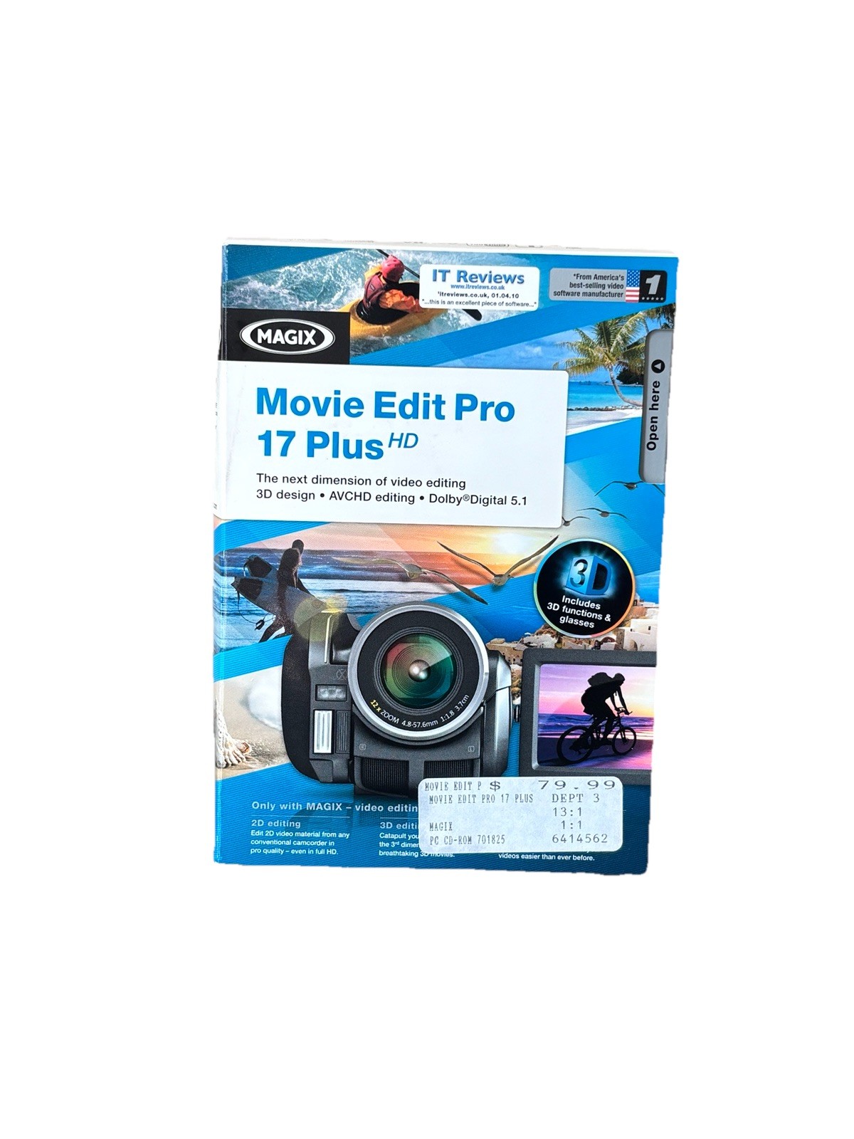 MAGIX Movie Edit Pro 17 Plus HD PC Video Editing Software New Open Box 2013 EDT.