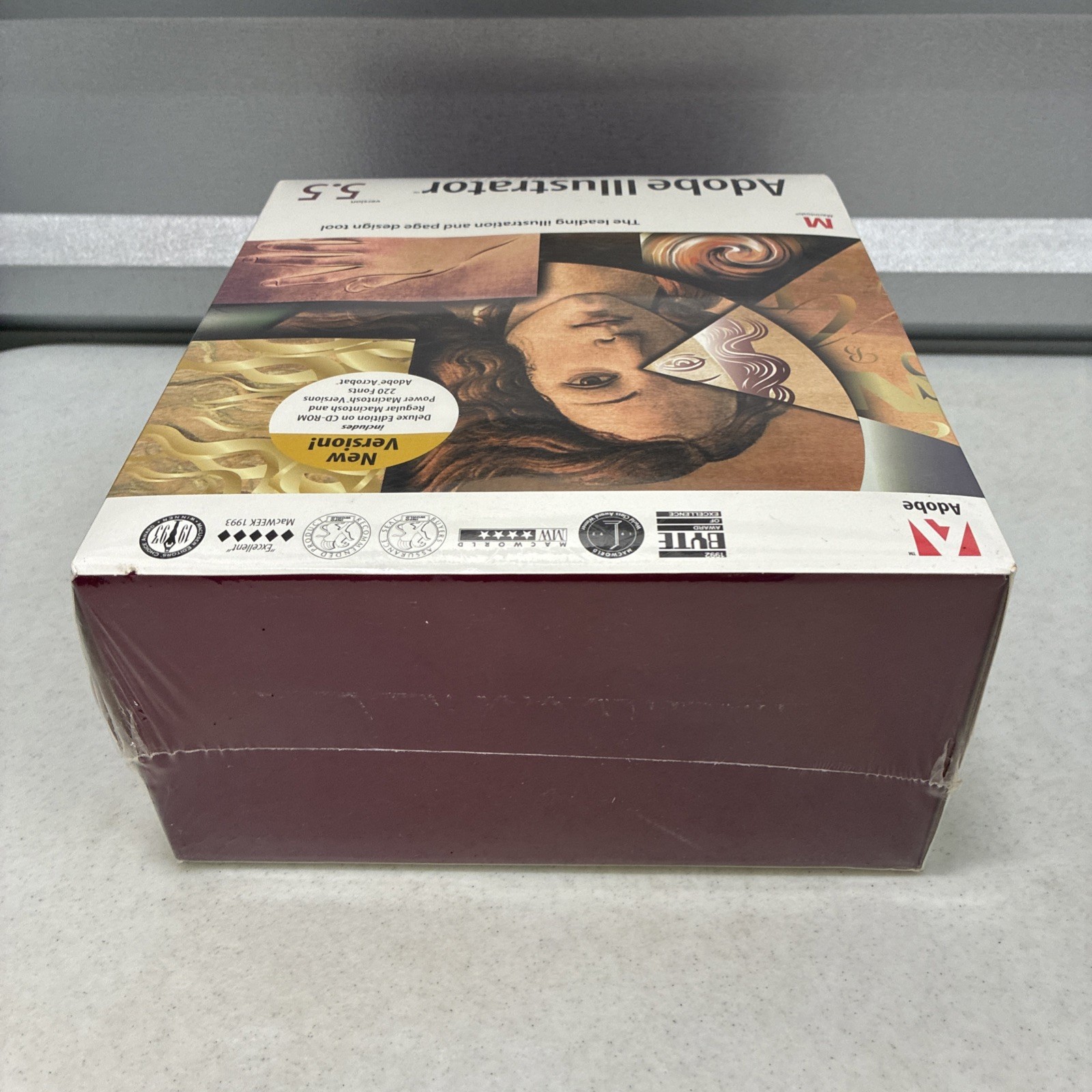Vintage Adobe Illustrator 5.5 For Macintosh Deluxe Version On CD NOS/ Sealed