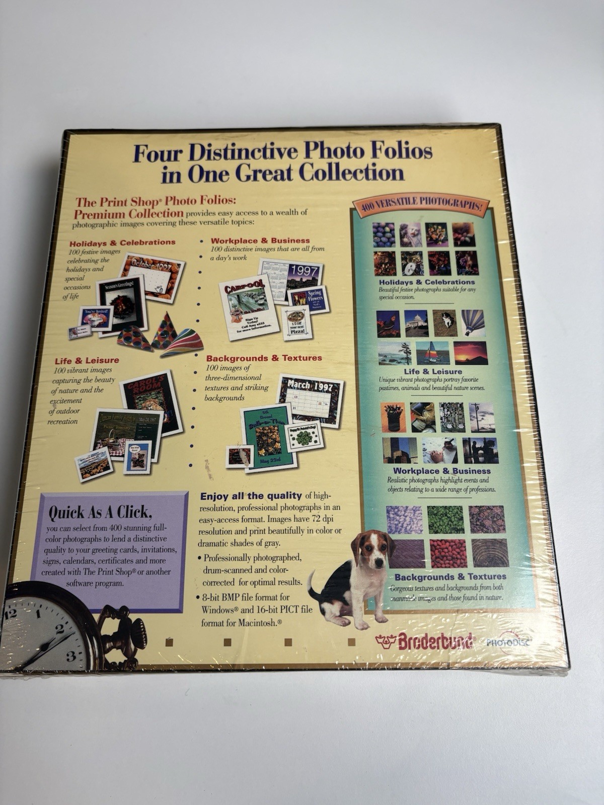 🍁Broderbund The Print Shop Photo Folios 4 CD Roms Windows 3.1 Mac Windows 95💿
