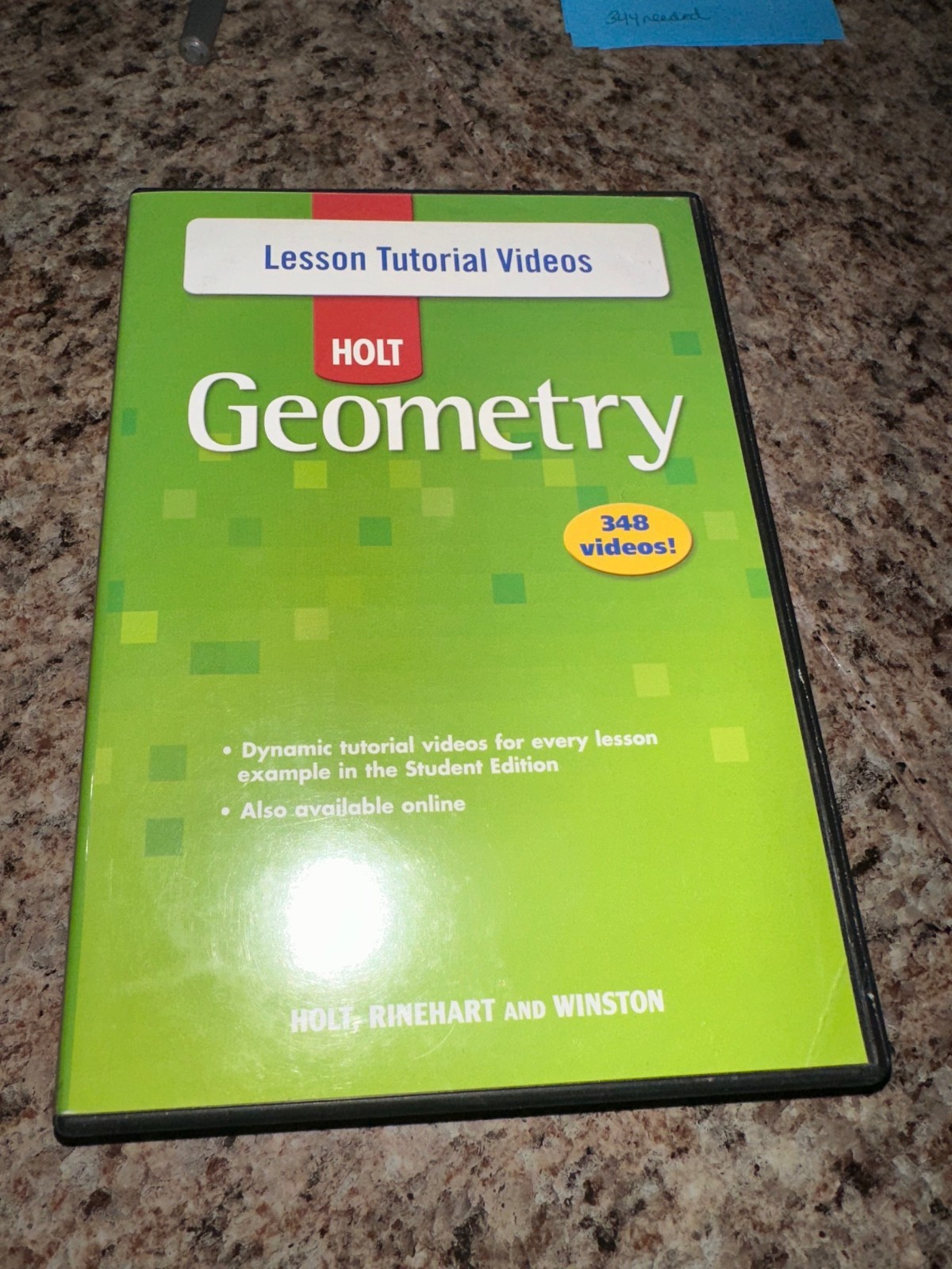 Holt Rinehart Winston Geometry Lesson Tutorial Videos – 348 Videos 5 Discs
