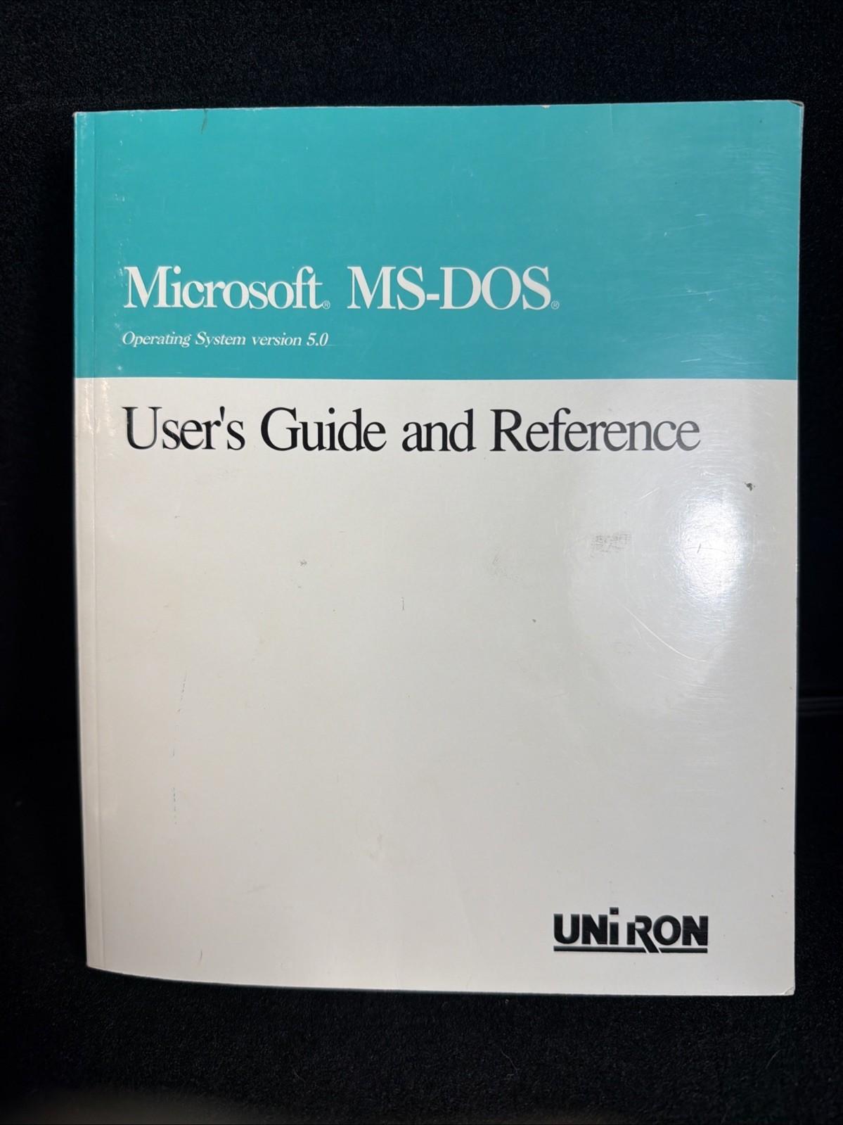 Microsoft MS-DOS 5.0 Uniron user guide & reference book only