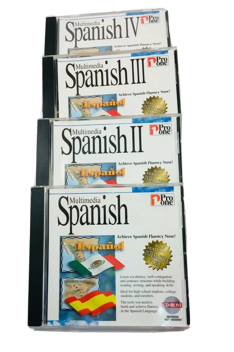 Pro One Spanish I, II, III, IV – 1996 Multimedia