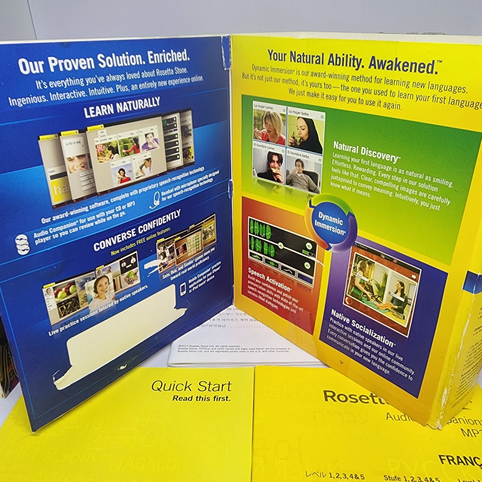 Rosetta Stone French Level 1-5 for PC, Mac Francais NO Headphones/Digital Code..