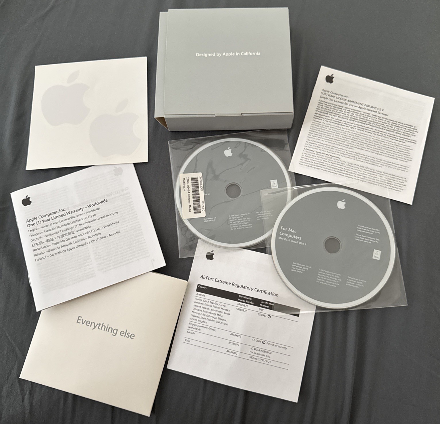 Apple Mac Mini Mac OS X Install DVD – Version 10.4 (2005) 2Z691-5455-A