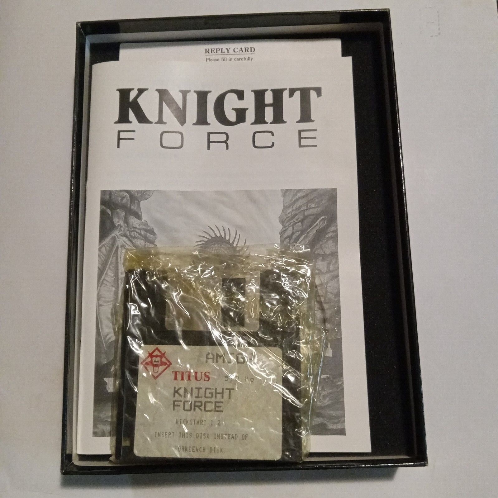 1989 Knight Force Commodore Amiga 512K Disk – Titus RPG Magic