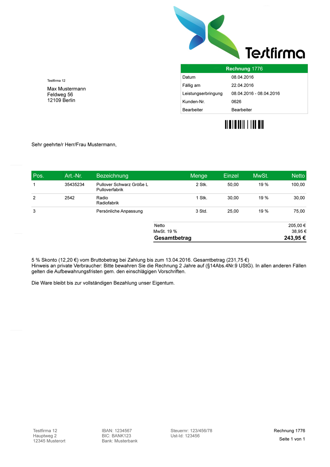 Invoice program invoice business software program network winner test, comparison