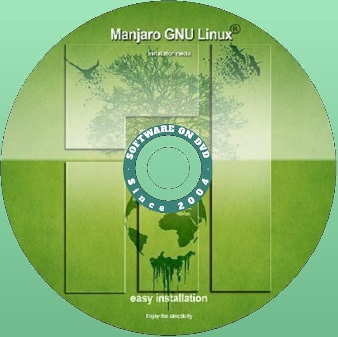 Latest New Release Manjaro Linux Gnome OS Operating System for PC on DVD