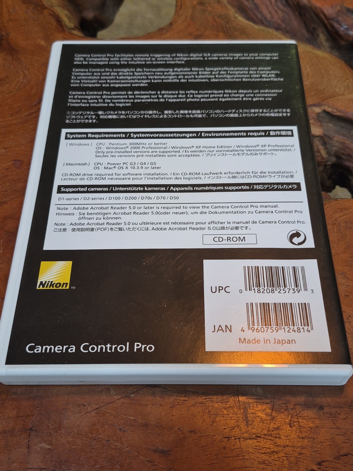 Nikon Camera Control Pro V 1.0 Complete Case Disc Serial Key Legacy Vintage Tech