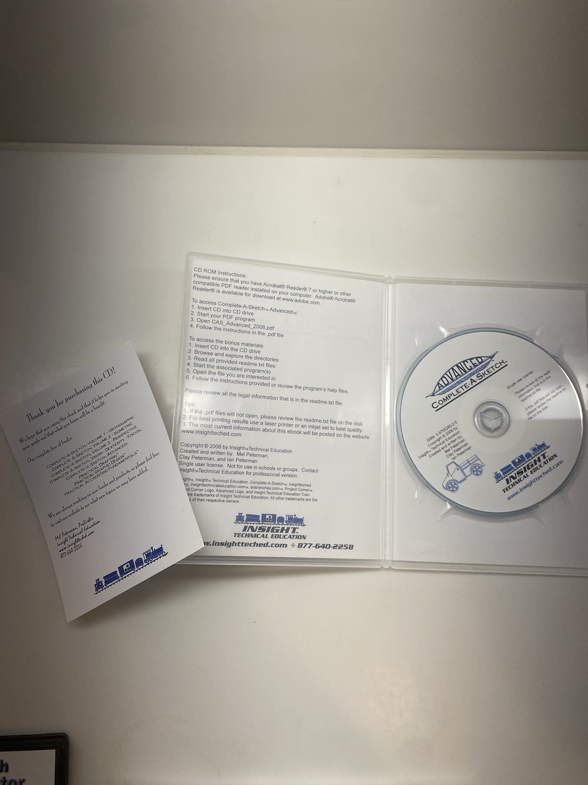 ADVANCED COMPLETE-A-SKETCH CD-ROM Art Course Drafting Technical Sketching 3D NEW