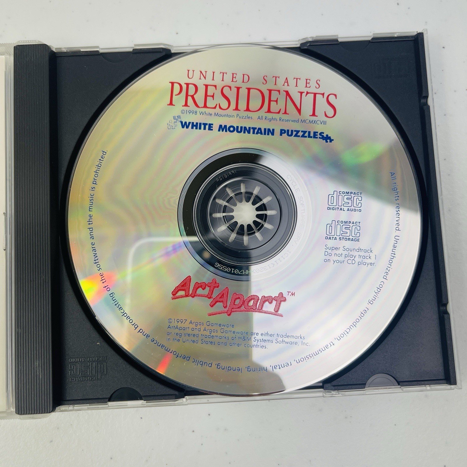 United States Presidents CD ROM PC Game ArtApart White Mountain Puzzles Windows