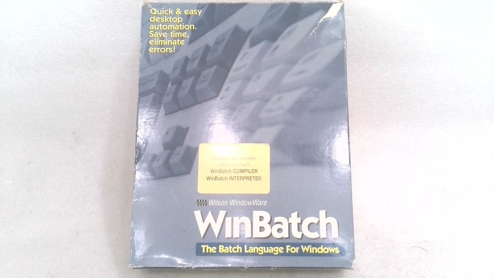 WILSON WINDOWWARE WINBATCH 99A WB+ COMPILER- USER’S GUIDES, REF. MAN., SOFTWARE