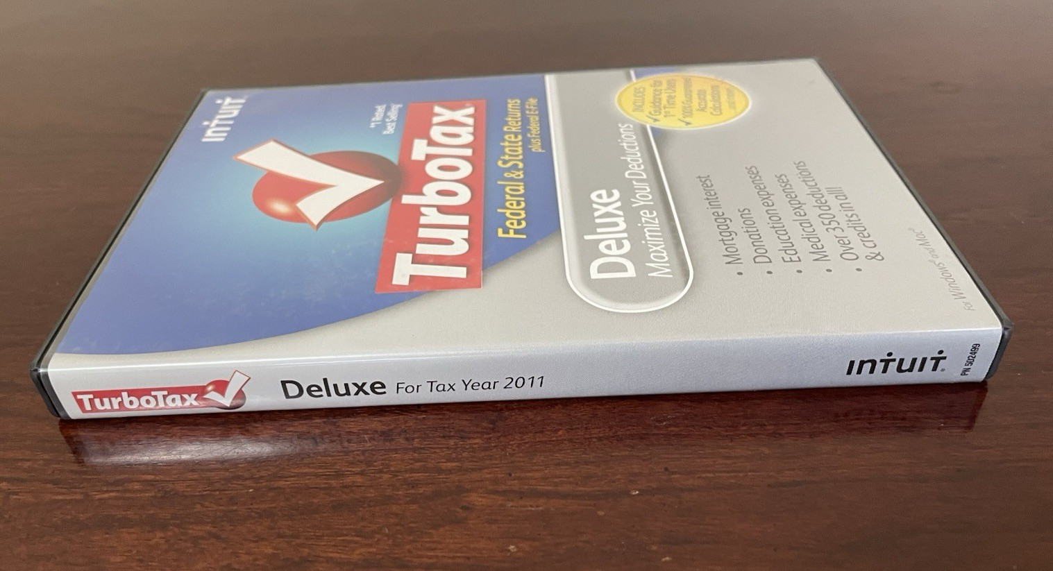 2011 TurboTax Deluxe Federal/State CD For Windows & Mac Intuit