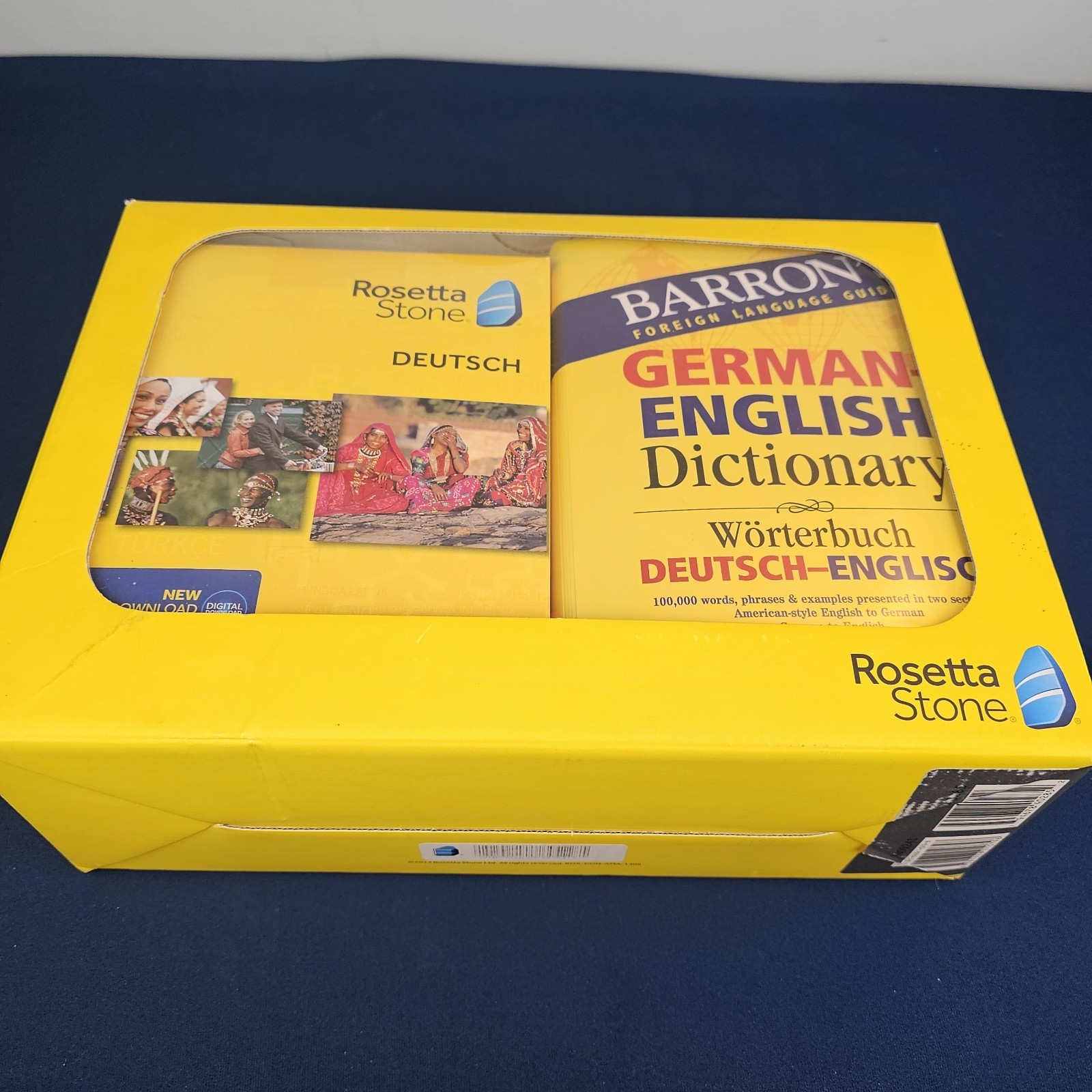 Rosetta Stone Deutsch (German) Level 1-5 set with Barron’s Dictionary – NIB