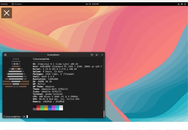 Rocky OS MATE spin Linux AMD64 4gb Key For Desktop RHEL USA Puerto Rico