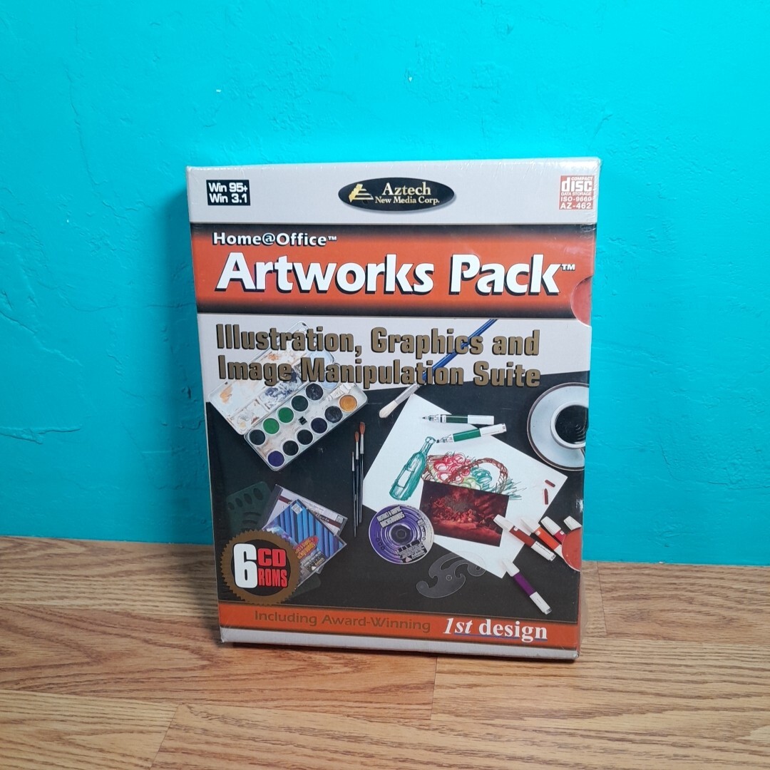 Aztech Artworks Pack Illustration Graphics And Image Manipulation Suite 6 CD ROM