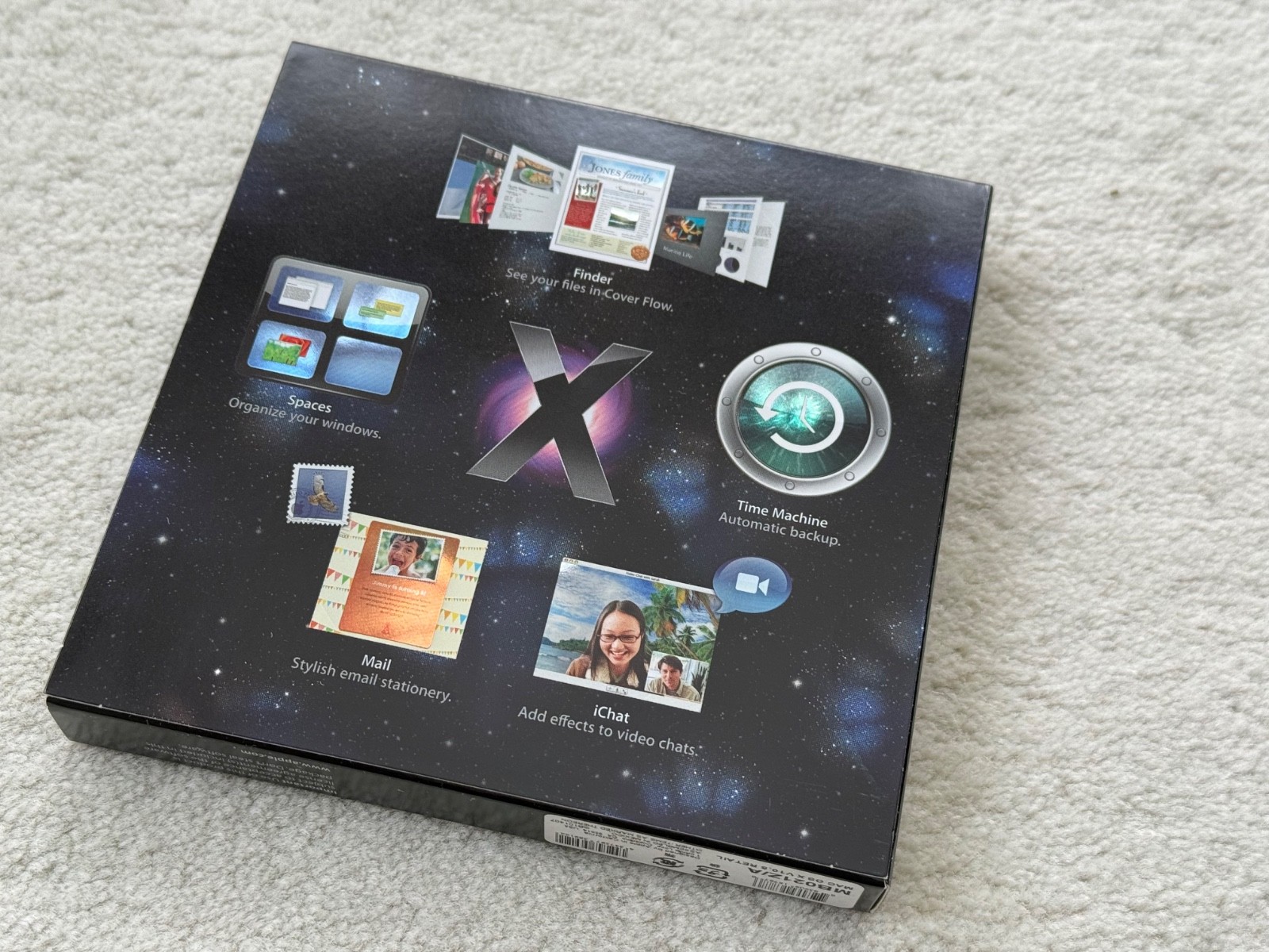 2007 Apple Mac OS X Leopard Version 10.5 Install DVD MB021Z/A +Manual & Stickers