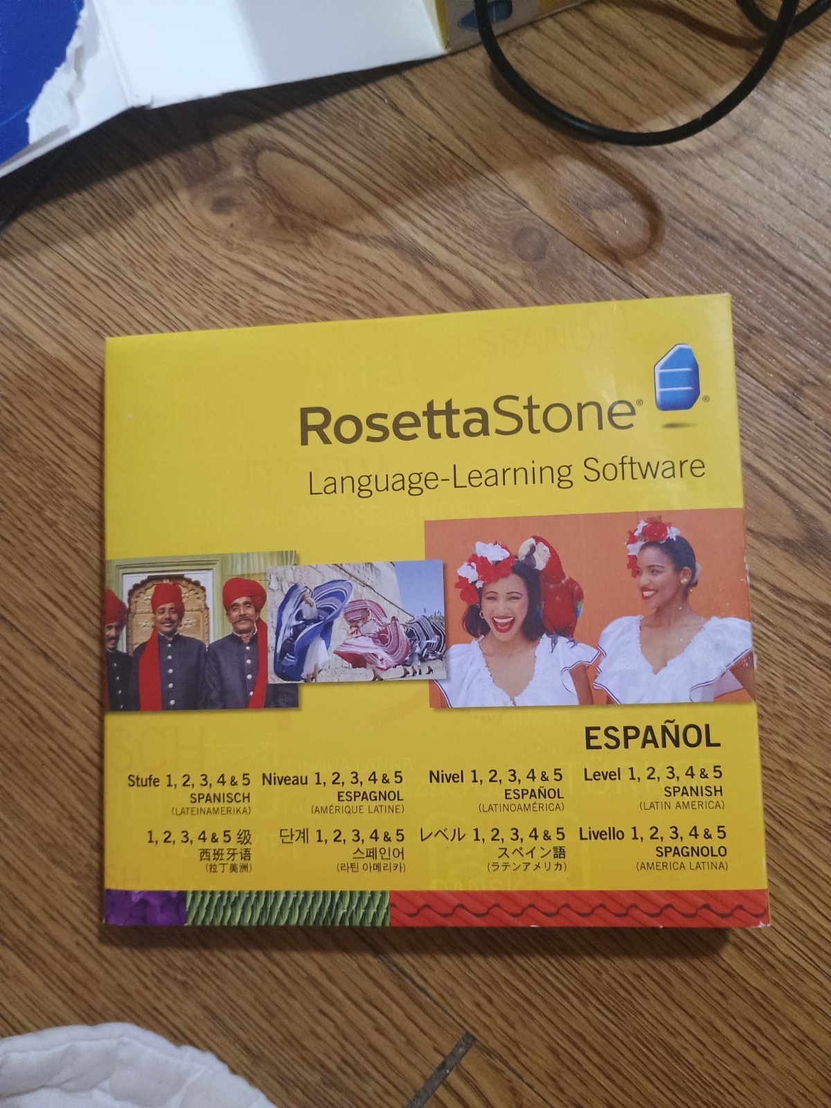 Rosetta Stone Spanish Levels 1, 2, 3 & 4 Box Set with Headset & Audio Companion