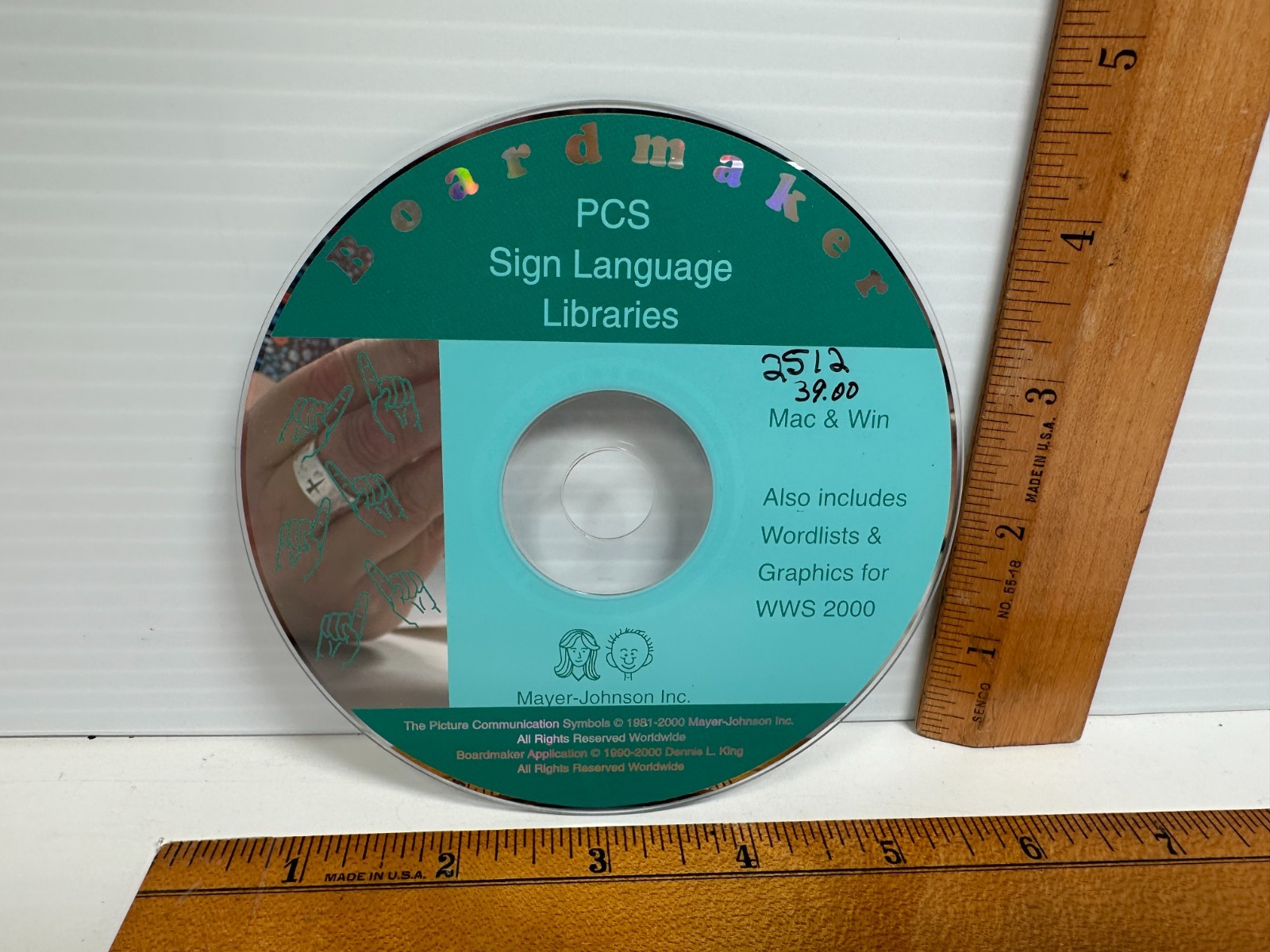 Boardmaker Sign Language Libraries Mayer Johnson Wordlist Graphic Windows CD-Rom