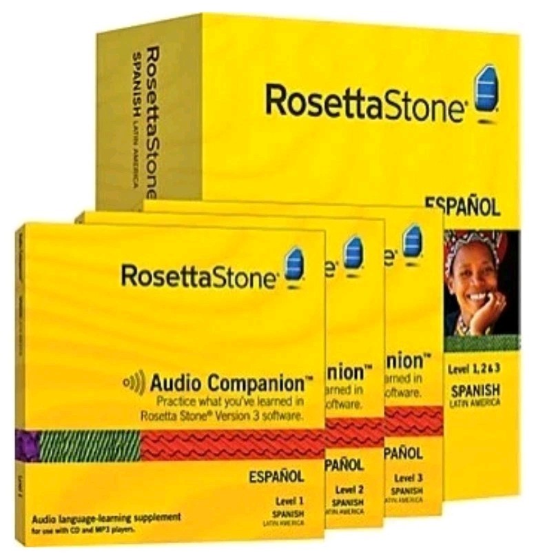 ROSETTA STONE ESPANOL Level 1, 2, & 3 Spanish Interactive Software CD’s