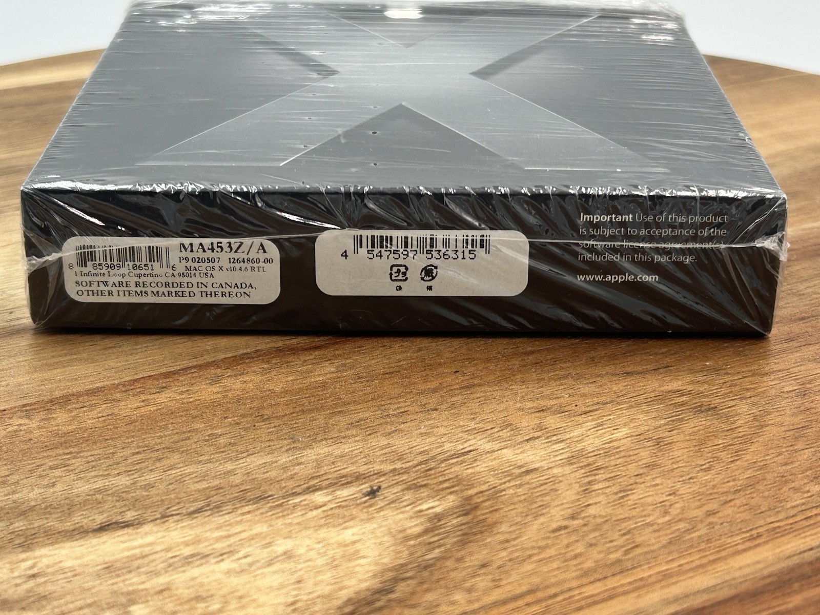 Apple Mac OS X Tiger 10.4 Retail Box OEM with iWork Trial Install Disk New Open