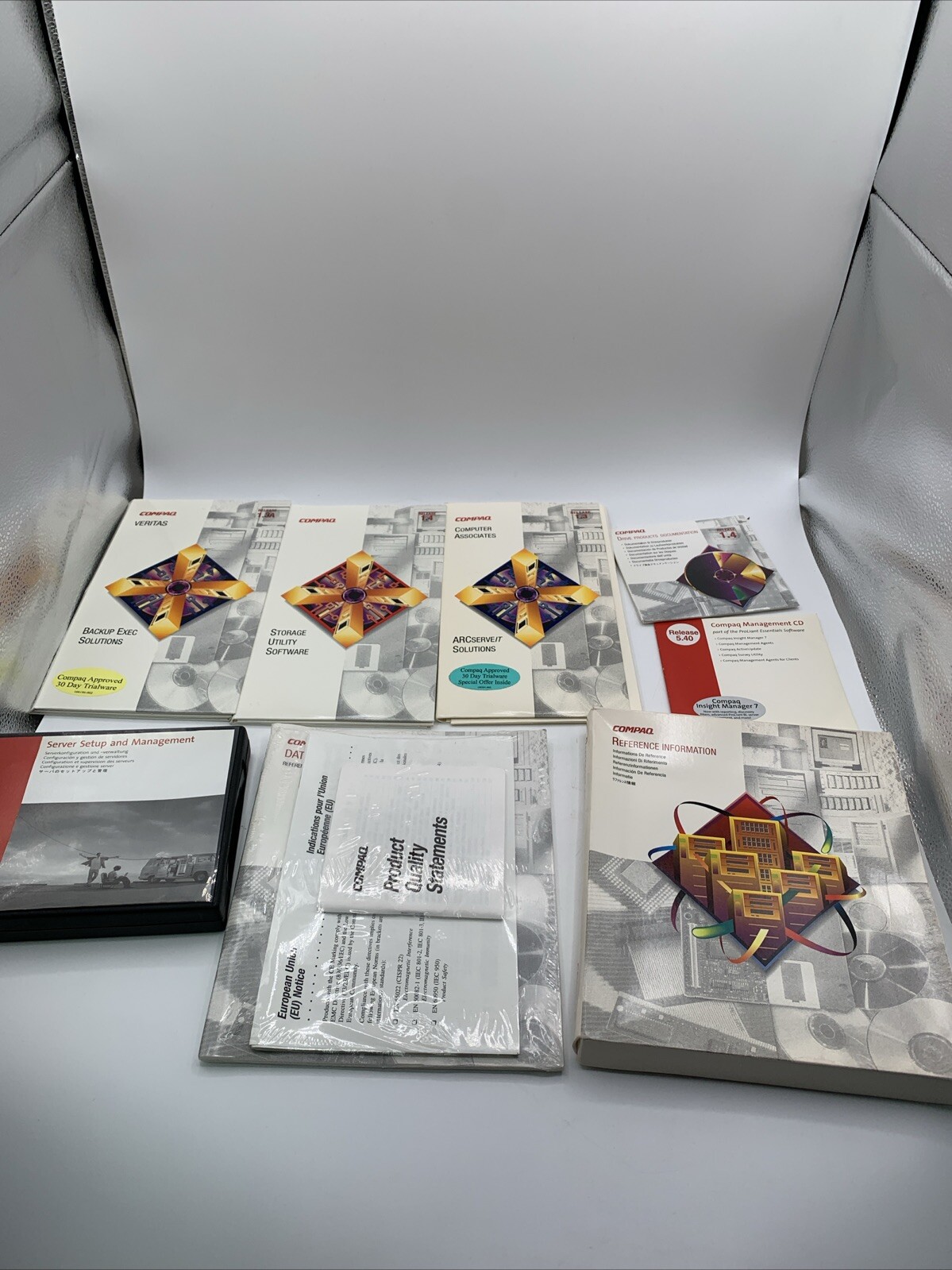 Lot Of 8 Compaq Veritas Computer Associates Storage Utility Software See Pics