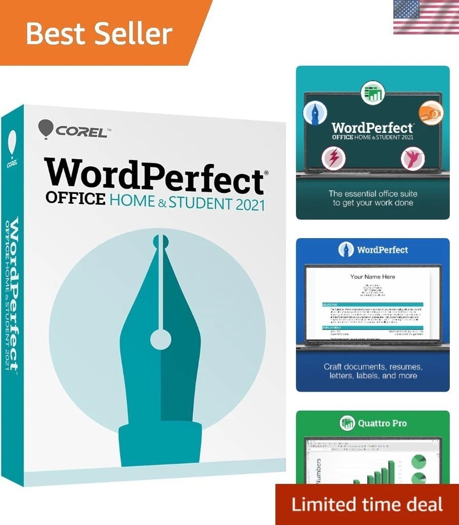 WordPerfect Office Home & Student 2021 | Office Suite of Word Processor, Spre…