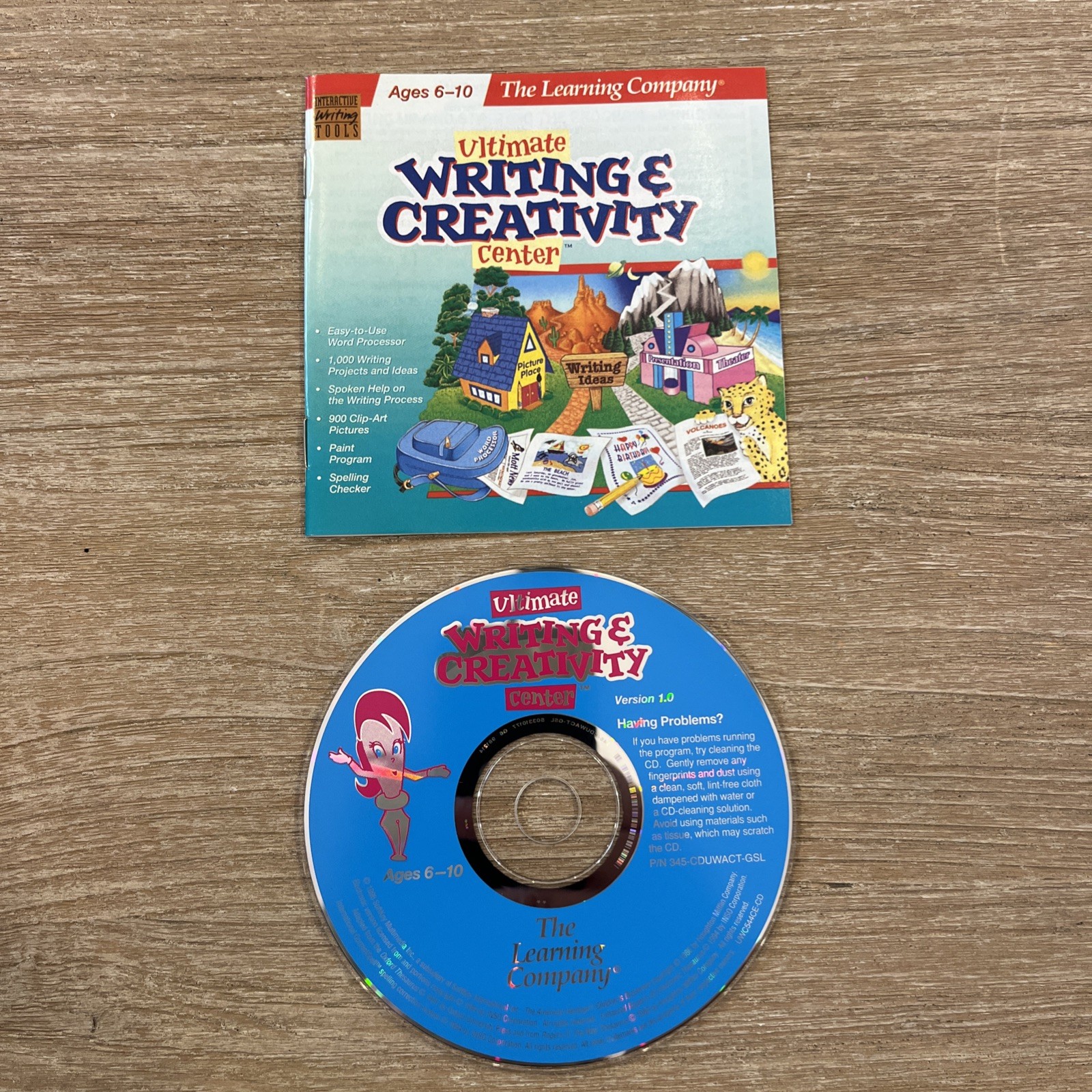 Ultimate Writing & Creativity Center Ages 6-10 The Learning Company CD-Rom