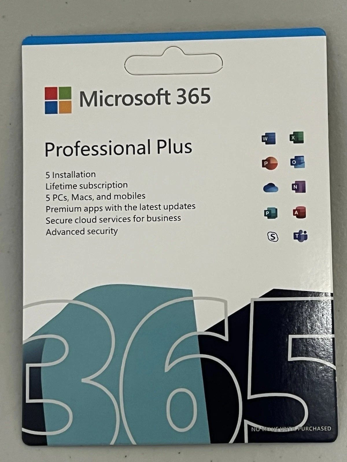 Microsoft Office 365 Pro Plus Drive Windows PC & Mac Lifetime (5 Users PC)
