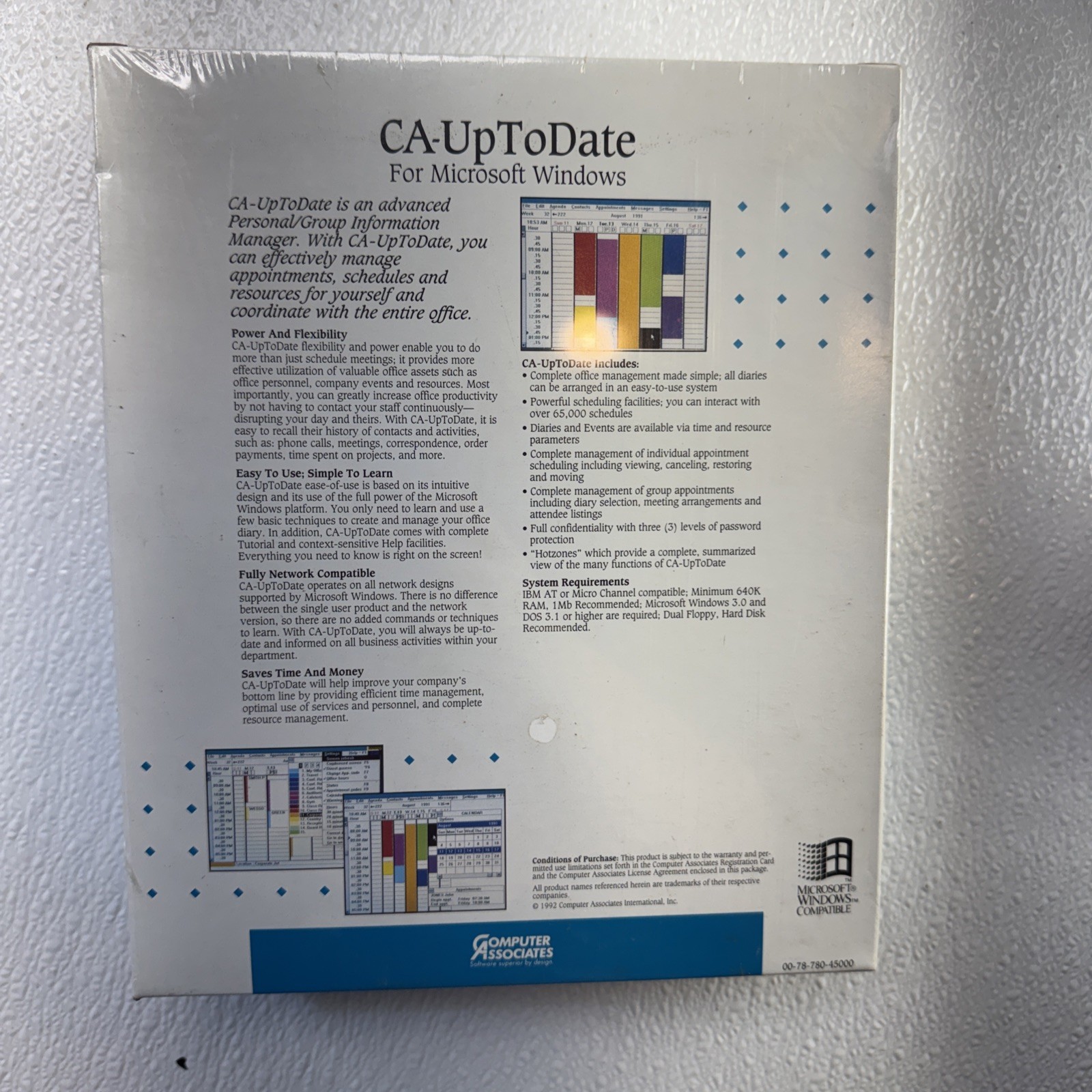 Vintage Unopened CA-SuperCalc for DOS Computer Associates DEMO PRODUCT M