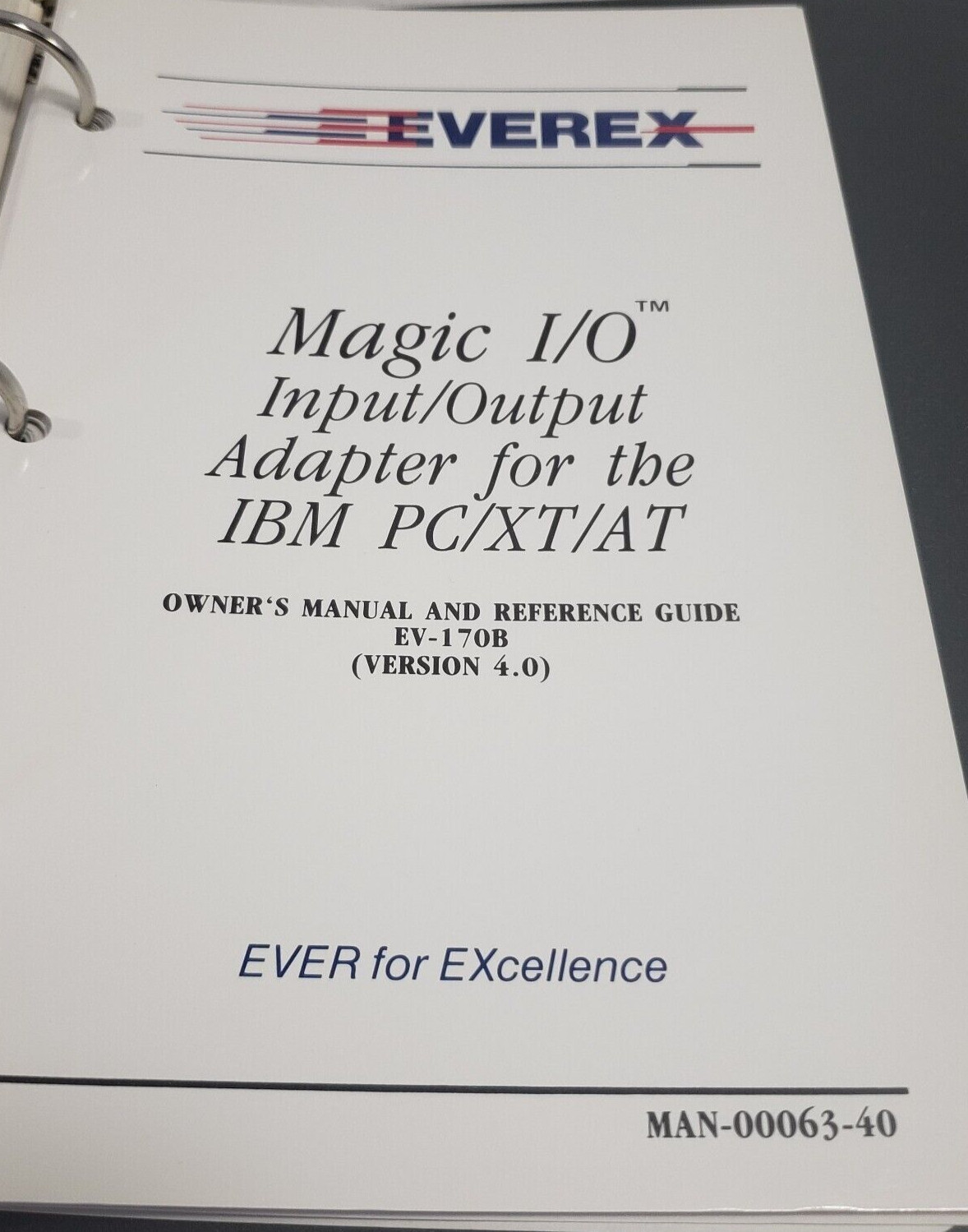 AMERICAN MEGATRENDS LOT- User Manuals AMI 386 ++ Binder + Magic I/O 5..25″ disk+