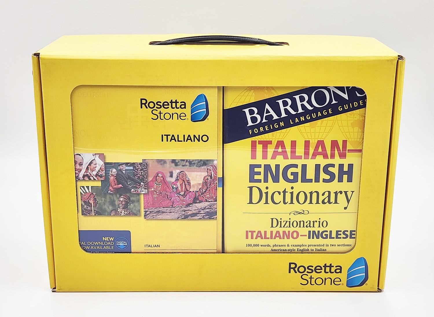 New Rosetta Stone Italian Level 1-5 w/ Headphone & Barron’s Book