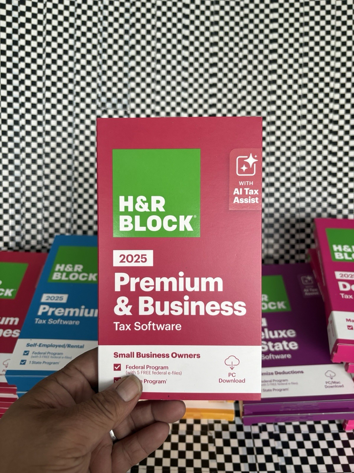 New 2025 H&R Block Tax Software Premium & Business Edition for Win/PC [Key Card]