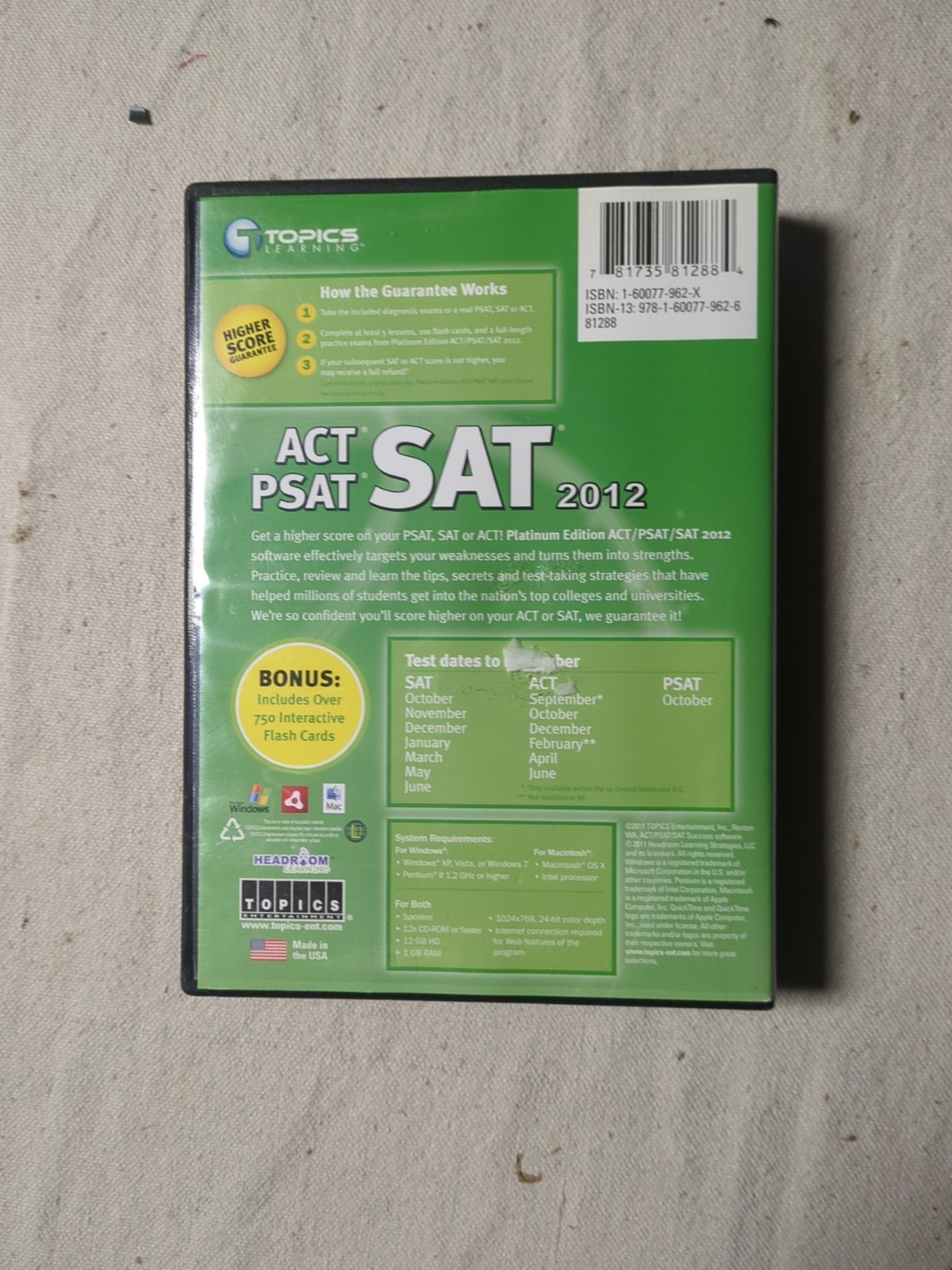 Topics Entertainment ACT PSAT SAT 2012 for PC, Mac